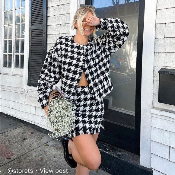 STORETS- Lori Houndstooth 2 piece set - Picture 2 of 5